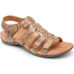 Vionic Rest Harissa Wheat Snake Sandals NEW
